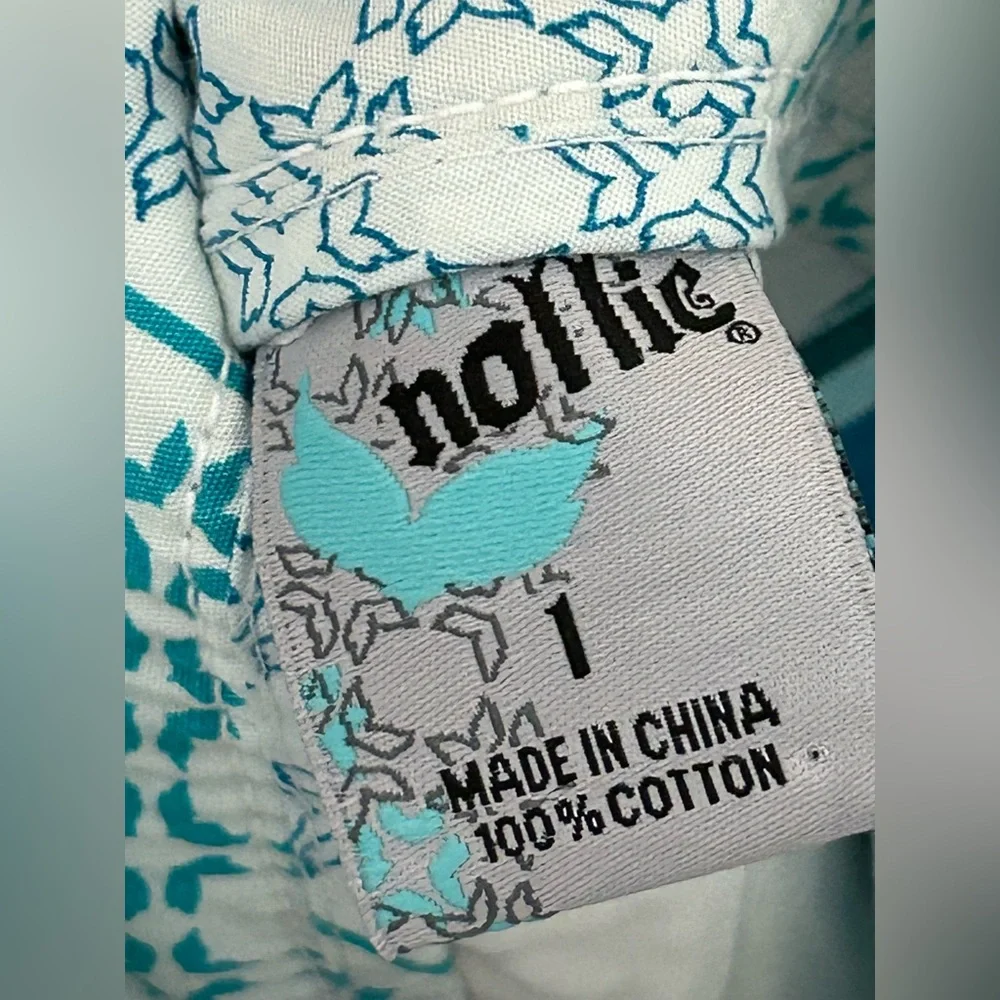 Nollie shorts teal plaid size 1 - Picture 2 of 5